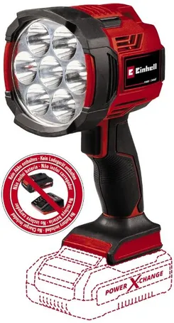 Ліхтар акумуляторний Einhell TE-CL 18/2500 LiAC - Solo акум., PXC, 2500 лм, 18В, 6500 К, 7 LED, 18/12В, 0.6 кг (без АКБ і ЗП) фото