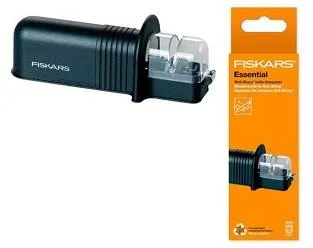 Точило для ножів Fiskars Essential, 15х6см, кераміка, пластик, чорний