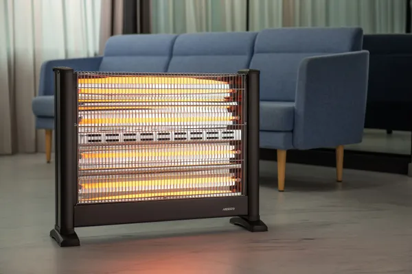 Обогреватель инфракрасный ARDESTO кварцевый, 28м2, 2500Вт, мех. упр-ние, напольный, чёрный отзывы