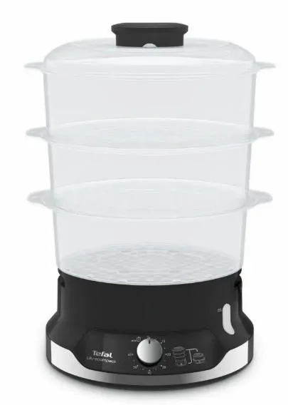 Пароварка Tefal Ultracompact, 800Вт, об'єм-9л, резервуар для води -1л, механічне керув., пластик, чорний