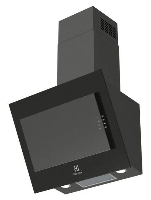Вытяжка Electrolux наклонная, 60см, 600м куб час, черный