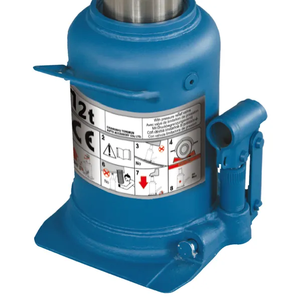 Домкрат гідравл. бутил. 12т (240-590мм) двохштоковий купить в Украине