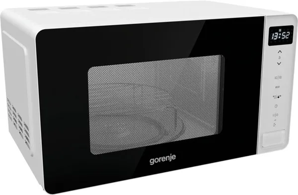 Микроволновая печь Gorenje, 20л, электр. управл., 800Вт, гриль, дисплей, белый