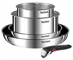 Набір посуду Tefal Ingenio Emotion, 5пр., нержавіюча сталь, бакеліт, сріблястий фото