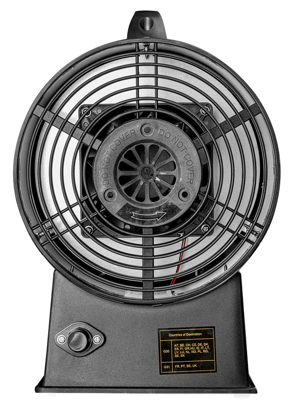 Купить Тепловая пушка газовая GRAPHITE, аккумуляторная 18В, 15кВт, 120м кв, 320м куб/ч, IP24, чёрный со скидкой