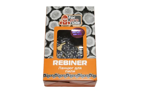 Цепь на бензопилу 52 звена, 3/8" шаг Rebiner для твердых пород древесины цепь на 35 шину цена в Украине