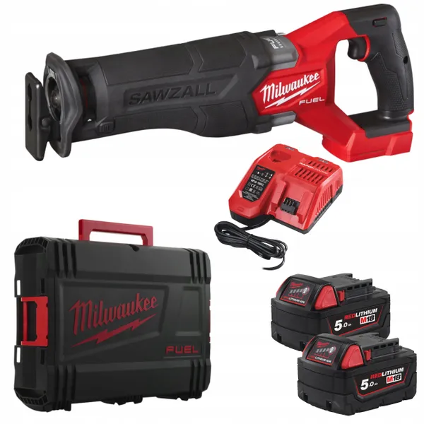 Пила шабельна акумуляторна MILWAUKEE, M18 FHZ-502X (+зар.пр., 2 акум.Х 5Аг, HDкейс) цена в Украине