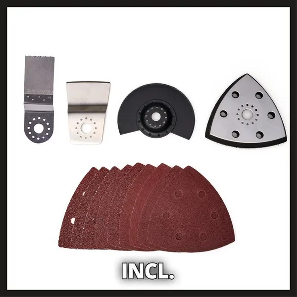 Купить Многофункциональный инструмент аккумуляторный Einhell TE-MG 18/1 Li - Solo, PXC, 18В, набор насадок, 0.83 кг (без АКБ и ЗУ) со скидкой