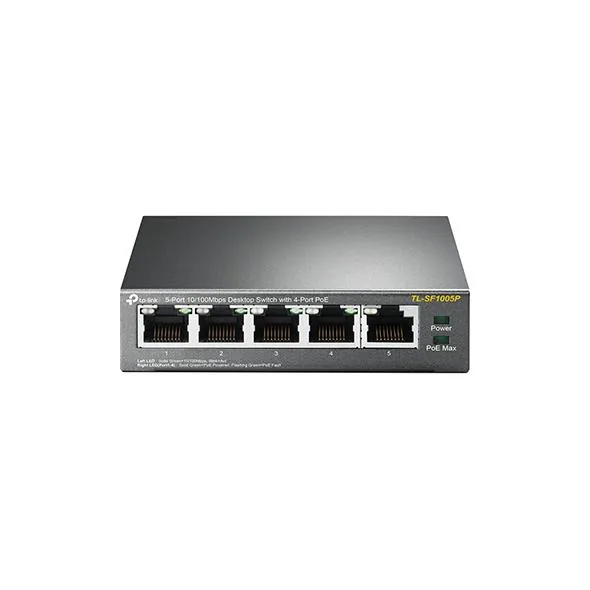 Коммутатор TP-LINK TL-SF1005P 5xFE (4xPoE), 56Вт, Неуправляемый