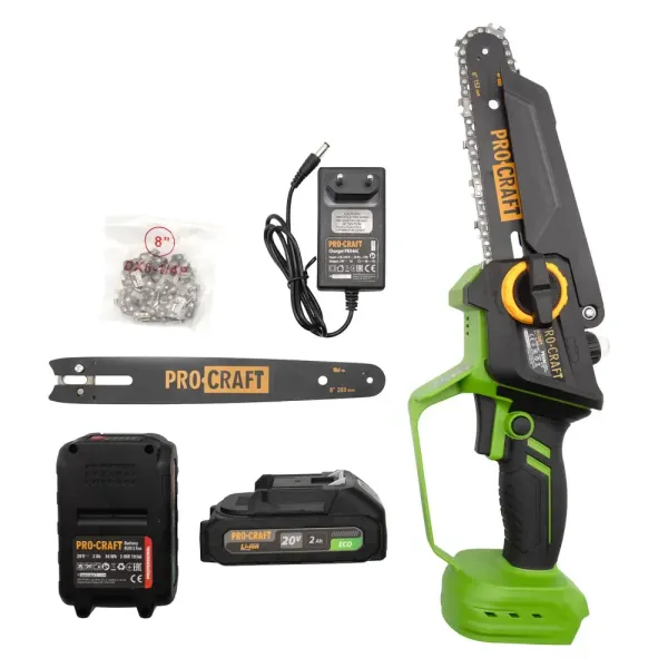 Безщіткова акумуляторна міні пила ланцюгова Procraft PKA46 (1 АКБ) в кейсі