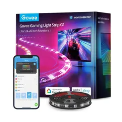 Набор адаптивной подсветки Govee H6609 Gaming Light Strip G1 27-34', RGB, Черный фото