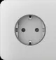 Боковая панель для встраиваемой розетки Ajax SideCover for Outlet Basic, белый