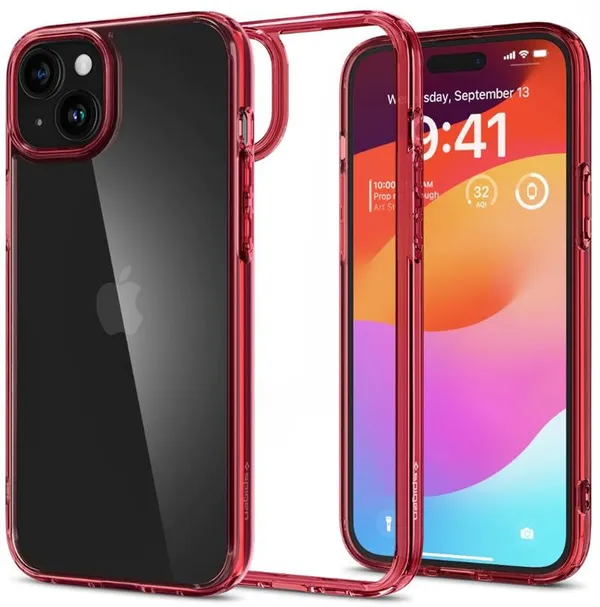 Чохол Spigen для iPhone 15, Ultra Hybrid, Red Crystal