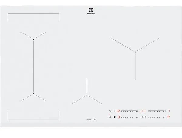 Варильна поверхня Electrolux індукційна, 80см, розширена зона, білий