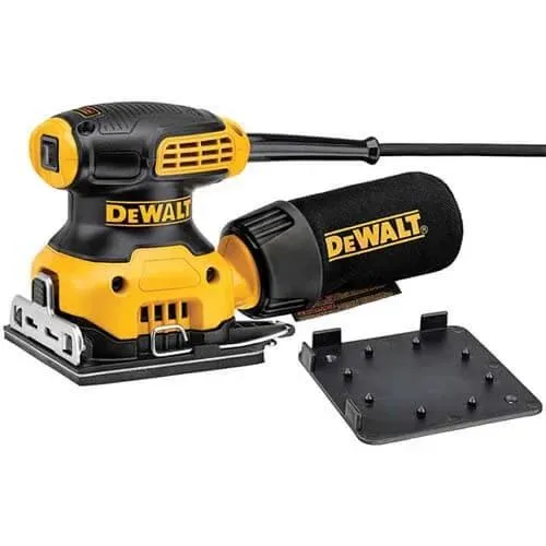 Шлифмашина вибрационная DeWalt 230Вт 14000об·мин 108х115мм амплитуда 1.6мм 1.28кг