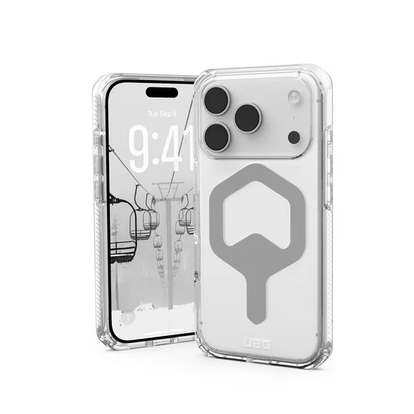 Чохол UAG для iPhone 17 Pro, Plyo MagSafe, Ice/Silver