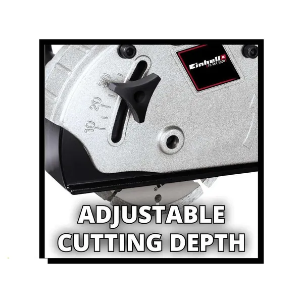 Купить Штроборез Einhell TC-MA 1300, диск 125мм, 1320Вт, паз 26мм, глубина паза 8-30мм, 9000об/мин, 4.85кг со скидкой