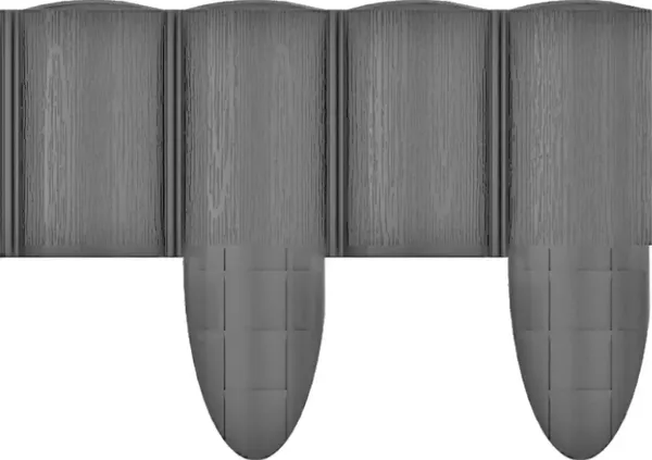 Газонное ограждение Cellfast 4 ECO, 10 секций по 24см, 2.4м, серый