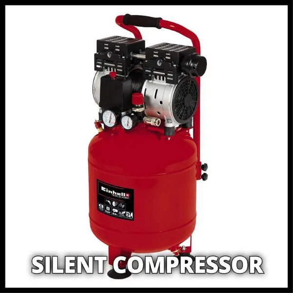 Компрессор воздушный Einhell TE-AC 24 Silent, 750Вт, 24л, 135л/мин, 8бар. цена в Украине