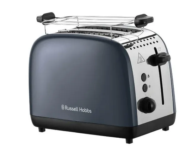 Тостер Russell Hobbs Colours Plus 1600Вт, подогрев, разморозка, металл, серый