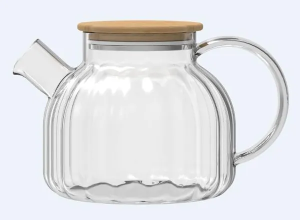 Заварник ARDESTO Iceberg, 1000мл, боросиликатное стекло, бамбук, прозрачный