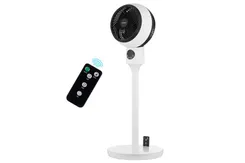 Вентилятор ARDESTO напольный, 50Вт, пульт ДУ, дисплей, черно-белый фото