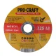 Керамический отрезной круг 125×1.0×22.23 мм по металлу и нержавеющей стали Procraft YCD125×1.0