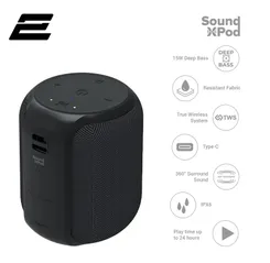 Акустична система 2E SoundXPod TWS, MP3, Wireless, Waterproof Black фото