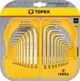 Ключі шестигранні та Torx TOPEX, набір 18шт, CrV, 1.5-10мм, T10-T50 ціна в Україні