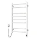 Полотенцесушитель Navin электрический Блюз, 800х480х123мм, таймер-регулятор, сталь, белый, левое подключение
