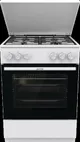 Плита Gorenje  газовая, 72л, 60x60см, эмалированные, с крышкой, белый