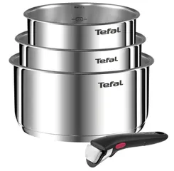 Набір посуду Tefal Ingenio Emotion, змінна ручка, 4предмети, нержавіюча сталь, бакеліт фото