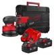 Шліфмашина ексцентрикова акумуляторна MILWAUKEE O125мм M18 FROS125-502X (ЗУ+2ак.Х5Аг+кейс)
