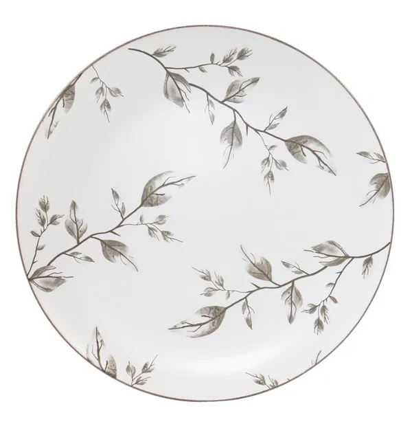 Тарелка десертная ARDESTO Asti, 19.4см, керамика, бело-бежевый