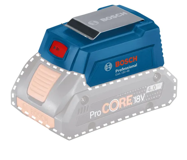 Адаптер USB для батареиBosch GAA 18V-48 Professional, 2.4А