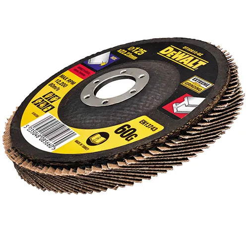 Диск лепестковый DeWalt INOX Extreme 125x22.23мм G60мкм