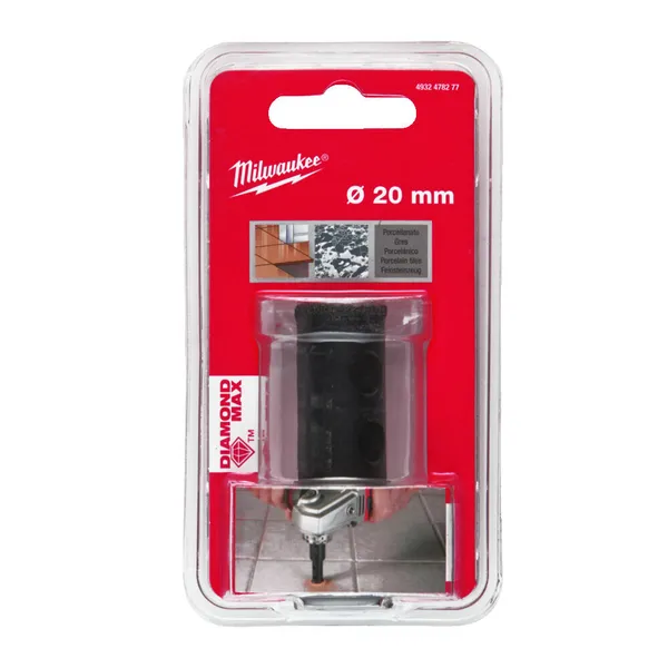 Коронка алмазна Diamond Max MILWAUKEE, O20мм цена в Украине