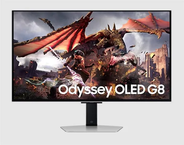 Монітор Samsung 32" Odyssey G80SD HDMI, DP, USB, Bluetooth, OLED, 3840x2160, 240Hz, 0.3ms, G-Sync Compatible