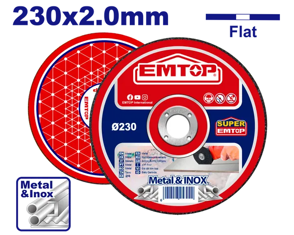 Відрізний диск EMTOP EACD202303, 230х2.0 мм