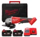 Шліфмашина кутова - болгарка акумуляторна безщіткова MILWAUKEE M18 BLSAG125XPD-402X діаметр 125мм, 2 акум., зар.пристр., дінакей