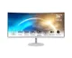 Монітор MSI 34" PRO MP341CQW 2xHDMI, DP, MM, VA, 3440x1440, 21:9, 100Hz, 4ms, sRGB 116%, CURVED, FreeSync, білий