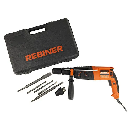Прямий перфоратор 3 Дж, 800 Вт Rebiner RBH-1200 DFR з доставкою