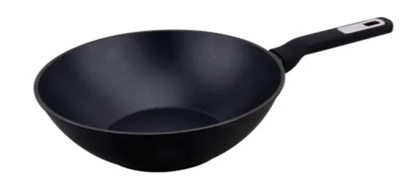 Сковорода ВОК ARDESTO Gemini Lucca, 28см, алюминий, черный