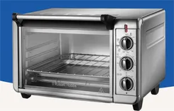 Печь электрическая Russell Hobbs Air Fry Mini Oven, 12.6л, 1500Вт, механич., гриль, конвенция, серая фото