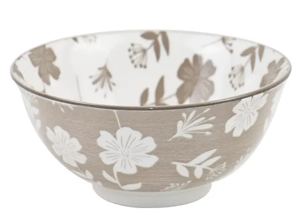 Салатник ARDESTO Ravenna, 620мл, 15см, фарфор, бело-бежевый