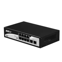 Коммутатор 2E PowerLink SP802F 10xFE (8xPoE, 2xUplink), 96Вт, Неуправляемый фото