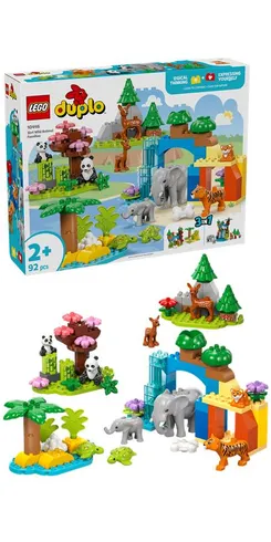 Конструктор LEGO DUPLO Town Семейства диких животных 3-в-1 фото