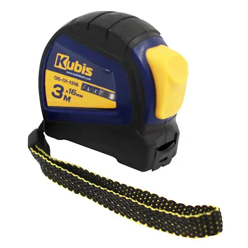 Рулетка измерительная 3м×16мм автостоп металлическое полотно Kubis 05-01-1316 купить в Украине