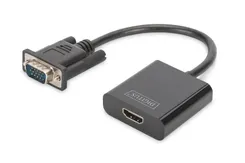 Адаптер DIGITUS VGA > HDMI (M/F), Full HD фото