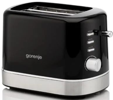 Gorenje toaster 850Вт, подогрев, разморозка, пластик, черный